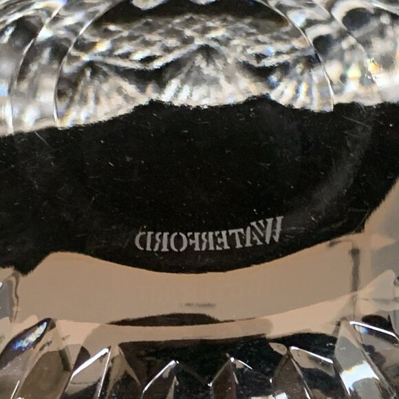 Waterford Crystal Bowl Emily Oval Scalloped Edge Diamond Cut 11" Long 5.25' Wide - Picture 8 of 9